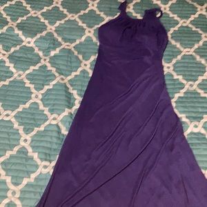 violet bridesmaid dress
